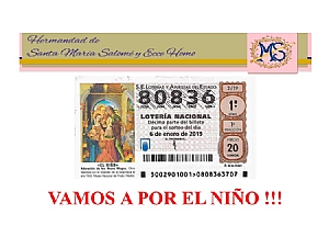 YA A LA VENTA LA LOTERÍA DEL NIÑO 