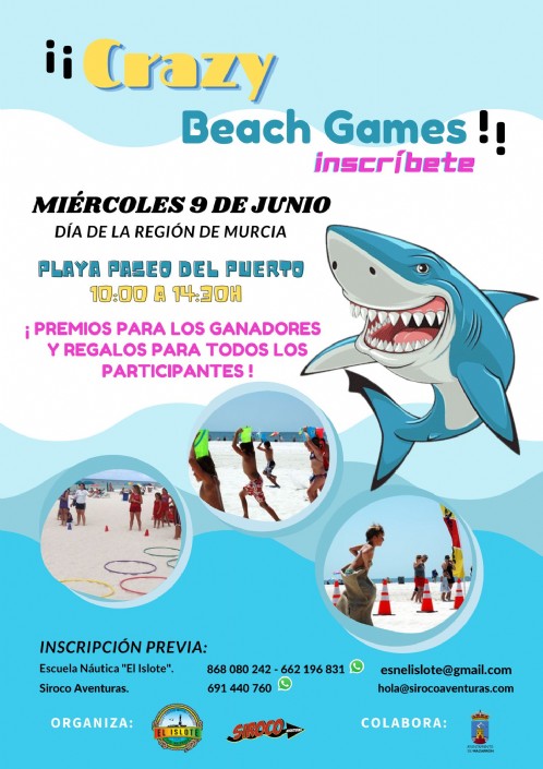 Llegan los ‘Crazy Beach Games’ a Puerto de Mazarrón