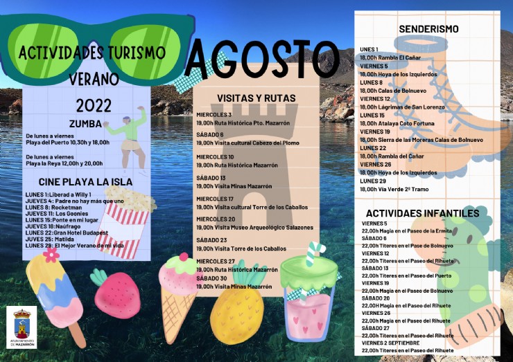 Mazarrón presenta su guía turística para el verano 2022