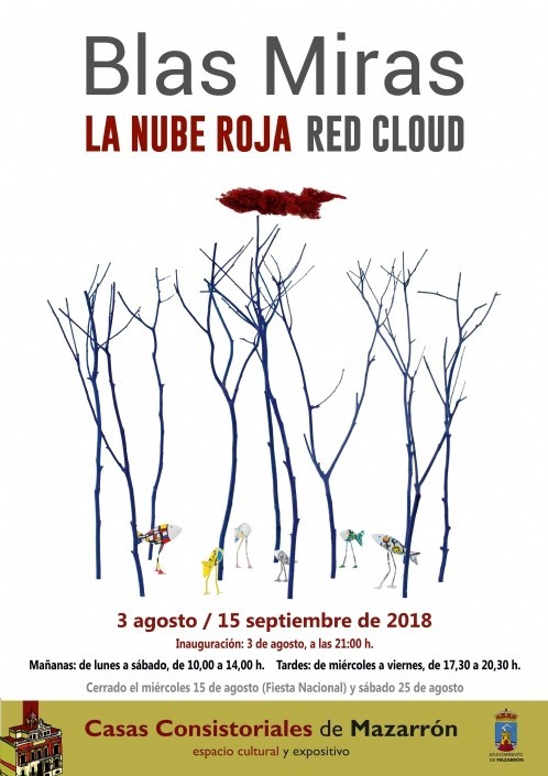'La nube roja' de Blas Miras permanecerá hasta el 15 de septiembre