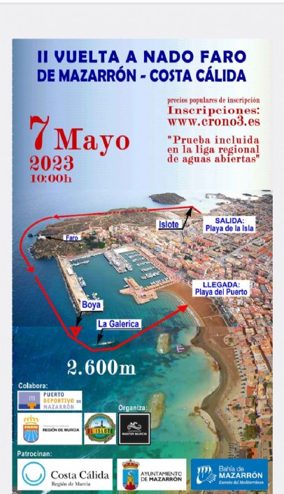 Vuelve la 'Vuelta a Nado al Faro de Mazarrón'