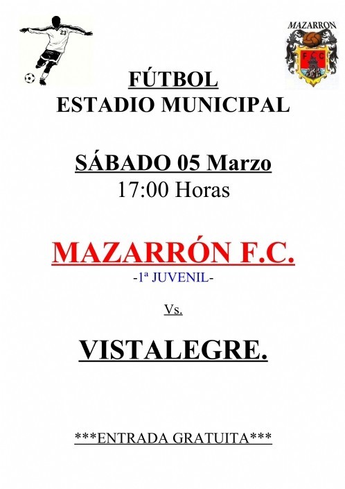 Fùtbol Estadio Municipal Mazarrón - 05/03/2016 -1ª juvenil
