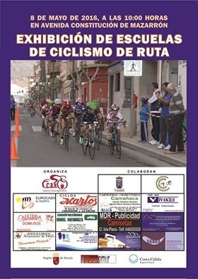 Exhibición de escuelas de ciclismo en ruta. Federación Murciana de Ciclismo. 8 mayo