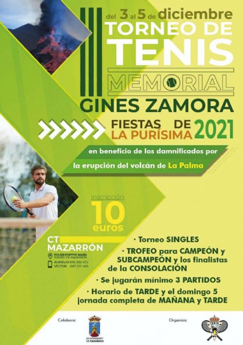 Este fin de semana se disputa el III Torneo de tenis Memorial 'Ginés Zamora'