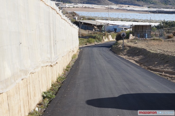 La Comunidad concluye las obras de rehabilitación de caminos rurales en Mazarrón 