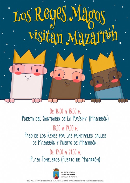 Los Reyes Magos llegan este martes a Mazarrón