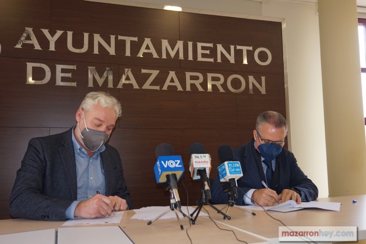Firma de convenio de colaboración entre Ayuntamiento y la Asociación de Promotores de la Región de Murcia