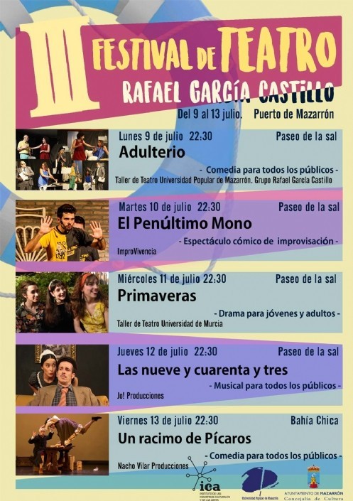Vuelve al Paseo de la Sal la tercera edición del Festival de Teatro “Rafael García Castillo”.