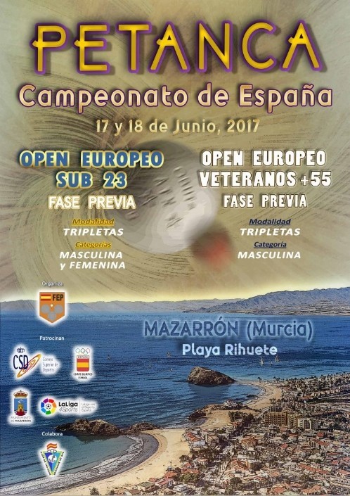 El Club de Petanca de Puerto de Mazarrón acogerá el fin de semana del 17 de Junio el Campeonato de España de Petanca