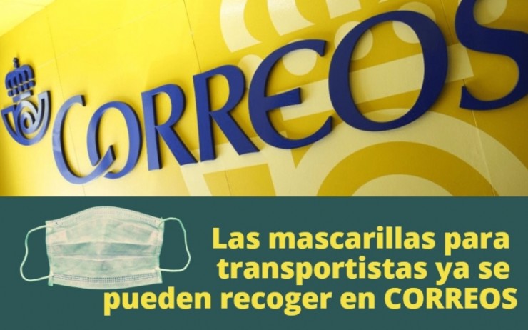 Los transportistas del municipio ya pueden recoger las mascarillas en Correos