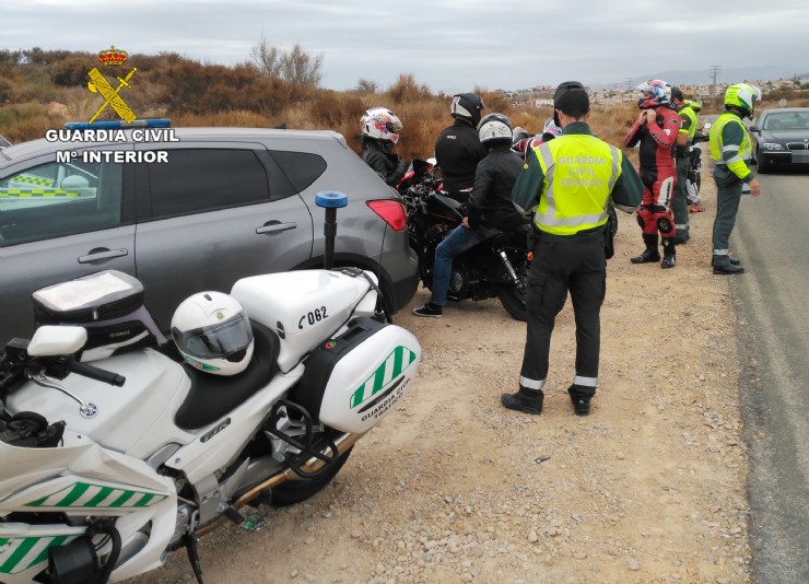 Circulaba con su motocicleta a 148 km/h en la carretera Canteras-Puerto de Mazarrón