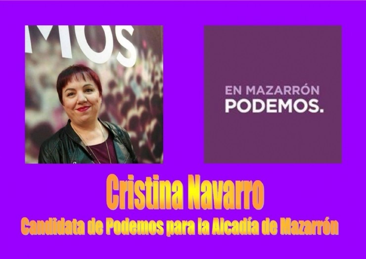 Cristina Navarro elegida candidata de Podemos para la Alcaldía de Mazarrón
