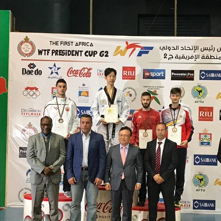 Rubén García, medalla de bronce, en la Copa Presidente de África disputada en Agadir (Marruecos)
