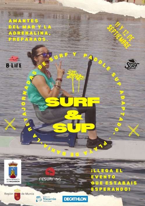 Jornadas de Surf y Paddle Sup adaptados en Mazarrón
