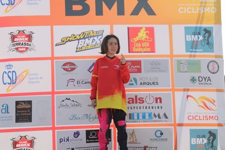 Chiara Muñoz lidera la Copa de España de BMX tras la celebración de las dos primeras jornadas