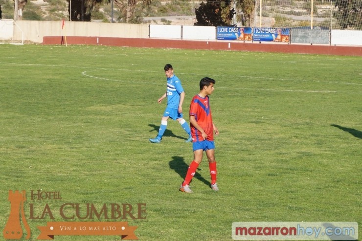 Victoria del CD Bala Azul frente al Mazarrón FC por 1 - 4 en el derbi local de juveniles. Domingo 9 abril