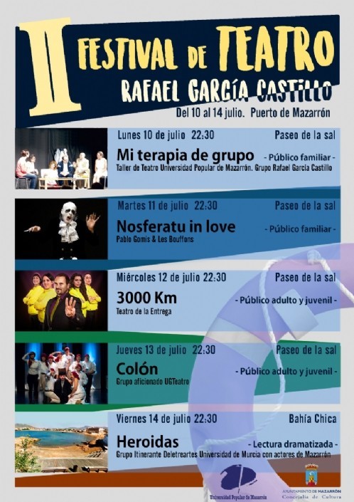 Vuelve al Paseo de la Sal la segunda edición del Festival de Teatro “Rafael García Castillo”