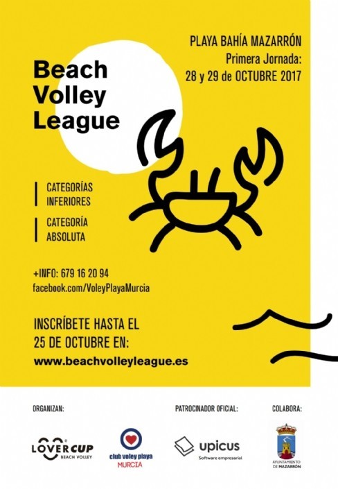 Beach Volley League llega a Puerto de Mazarrón los días 27 y 28 de octubre