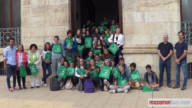 36 alumnos franceses pasan unos días durante este mes de octubre en hogares de Mazarrón