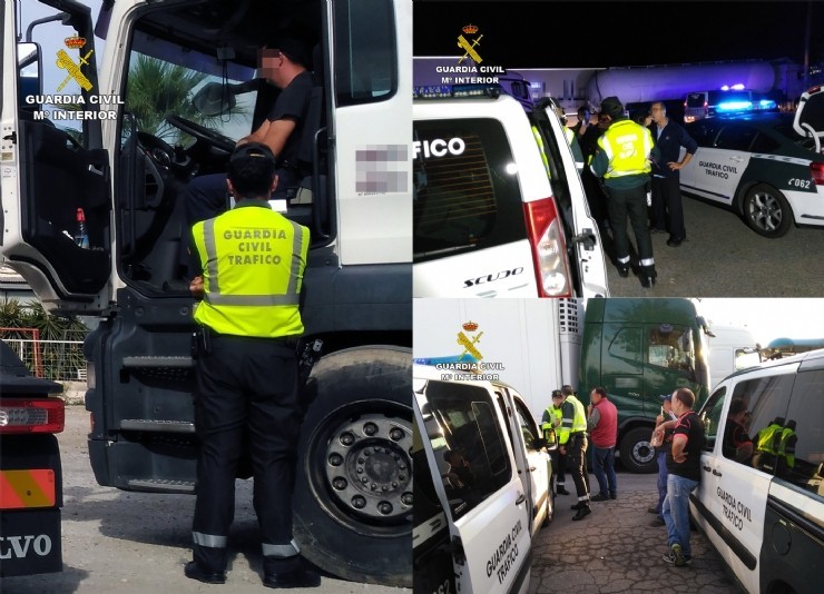 La Guardia Civil intercepta a una veintena de conductores profesionales bajo los efectos de drogas