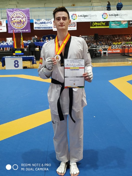 Rubén García se proclama subcampeón de España de Taekwondo por clubes