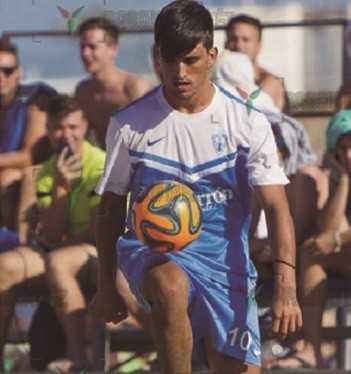 El Jugador del Club Deportivo Bala Azul Beach Soccer, Pedro Jose García convocado por la Selección Nacional Absoluta de Fútbol Playa