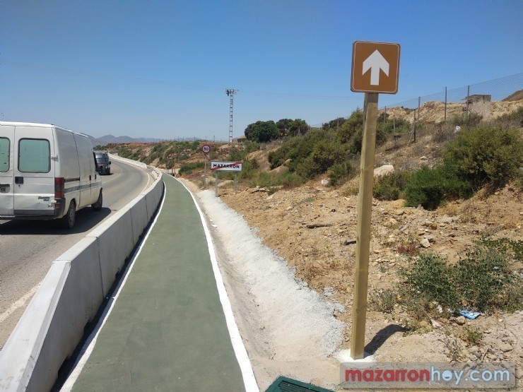 Finaliza la nueva conexión de la Vía Verde con el municipio de Mazarrón
