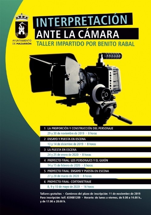 El director de cine Benito Rabal impartirá el taller ‘Interpretación ante la cámara’ 