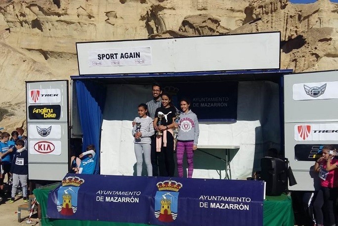 Cinco pódiums para el Club Atletismo Mazarrón, en la fase municipal de campo a través dentro del programa “Deporte en edad escolar”