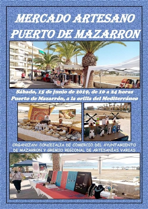 El mercado artesano vuelve este sábado a Puerto de Mazarrón