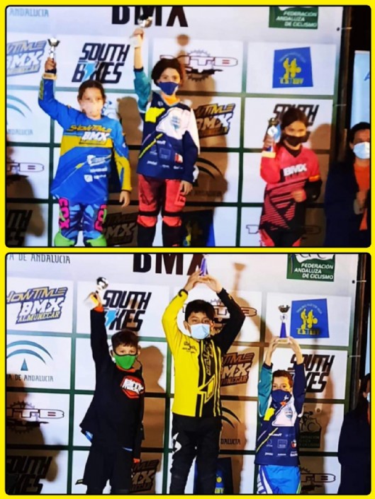 Chiara oro y Hugo bronce en el Campeonato de Andalucía de BMX