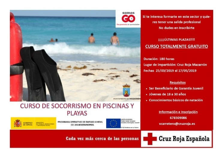 Curso gratuito de Socorrismo en Playas y Piscinas