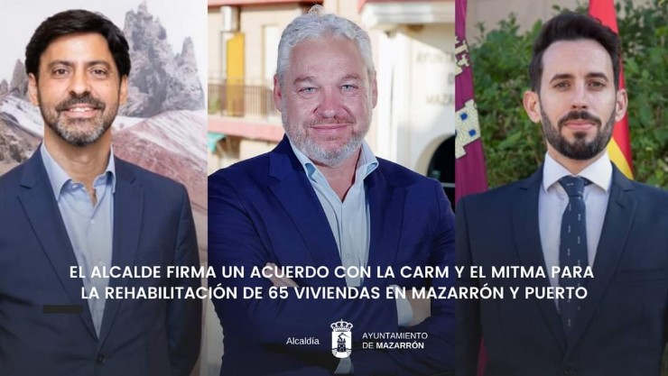 Más de 700.000 euros para la rehabilitación de 65 viviendas de Mazarrón y Puerto 
