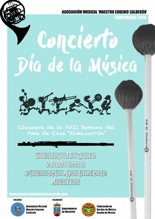 Concierto del día de la Música y audiciones de fin de curso para clausurar. Asociación Musical 'Maestro Eugenio Calderón'
