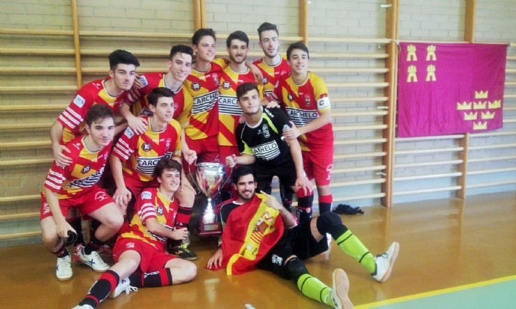 El Mazarronero, José Manuel Blaya, 'CHEMA' se proclama campeón de la Copa Juvenil de fútbol sala con el CD Murcia 