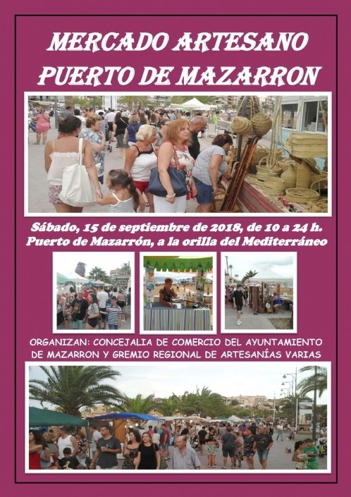 Vuelve el mercado artesano a Puerto de Mazarrón este sábado