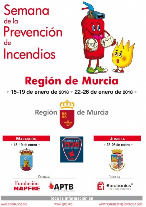 Los alumnos de los colegios e institutos de Mazarrón participan en la Semana de la Prevención de Incendio