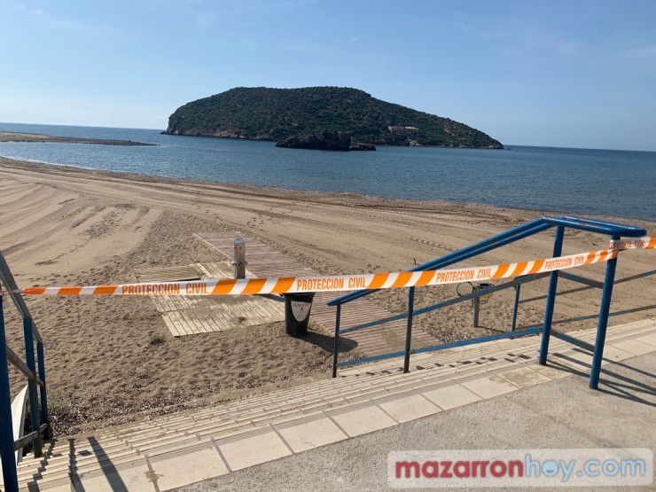 Mazarrón trabaja la seguridad en las playas antes de su posible apertura en la fase 3