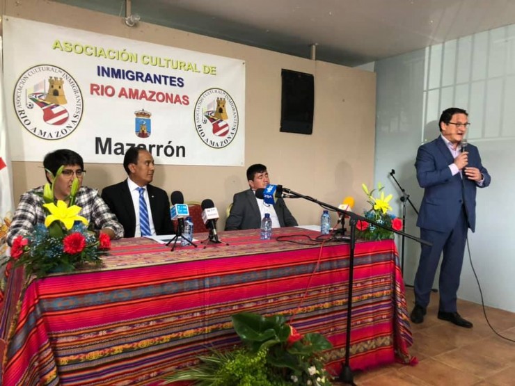El nuevo cónsul de Ecuador en Murcia visita Mazarrón