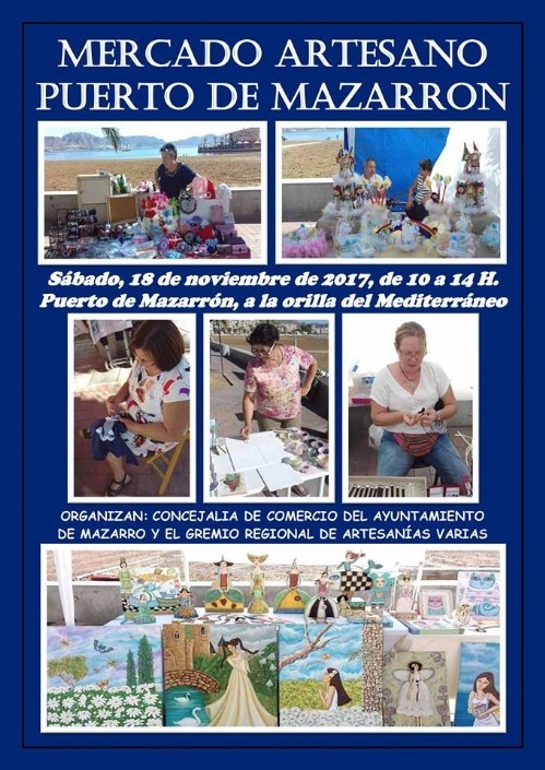 El mercado artesano vuelve a Puerto de Mazarrón este sábado 18 de noviembre