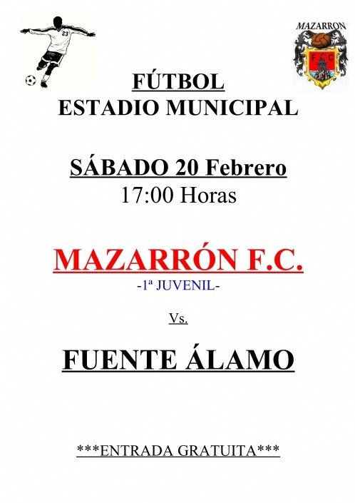 Fùtbol Estadio Municipal Mazarrón - 20/02/2016 -1ª JUVENIL
