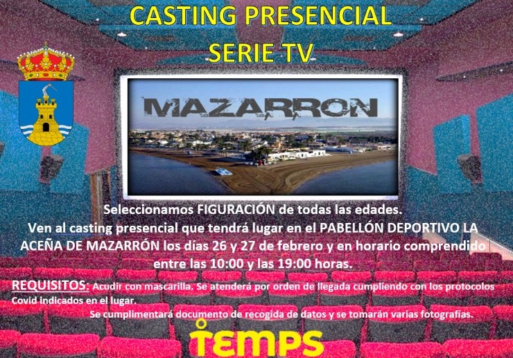 Casting para una serie de televisión que se rodará en Mazarrón 