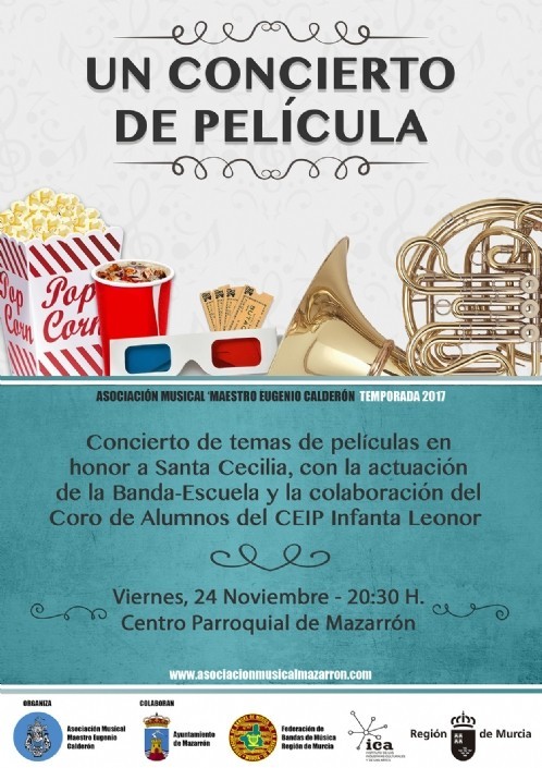 La Asociación Musical 'Maestro Eugenio Calderón' de Mazarrón celebrará en honor a su patrona Santa Cecilia dos conciertos