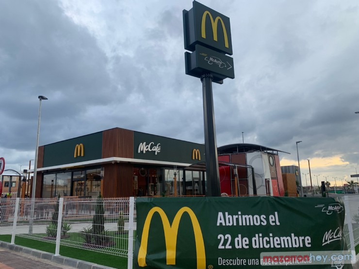 McDonald’s inaugura el próximo miércoles su nueva tienda en Mazarrón 