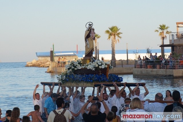 Los pescadores de Puerto de Mazarrón rindieron su tradicional homenaje a la Virgen del Carmen