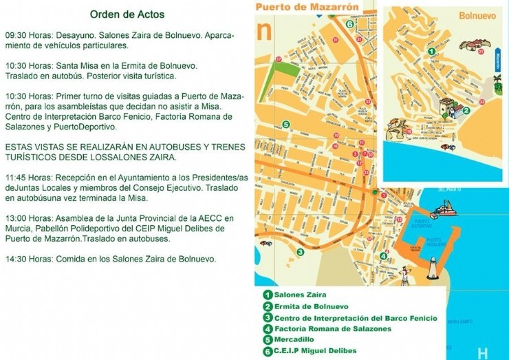 La AECC Mazarrón organiza la Asamblea Regional de la AECC en Mazarrón