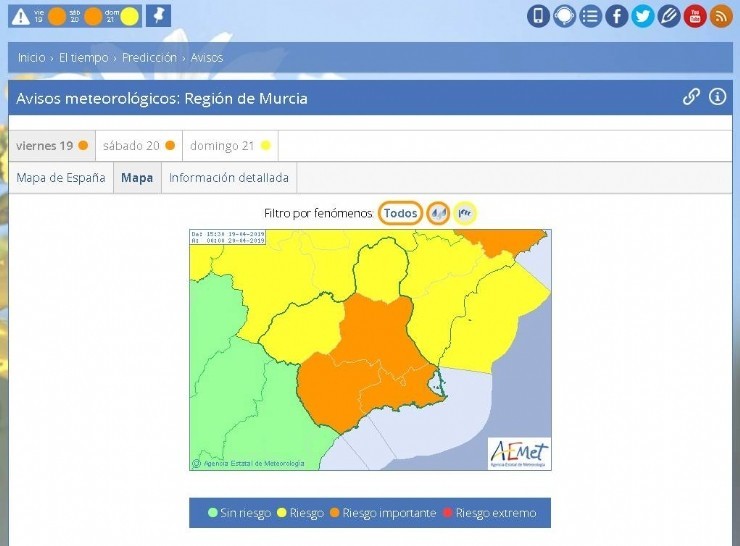 El Ayuntamiento de Mazarrón ha activado el Plan de Emergencias Municipal en su fase de Pre-emergencia ante la activación del Plan Regional de Inundaciones al mismo nivel