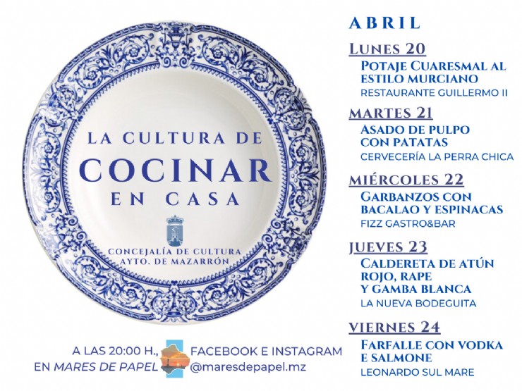 Restaurantes de Mazarrón se unen para llevar la Cocina a Casa a través de redes sociales