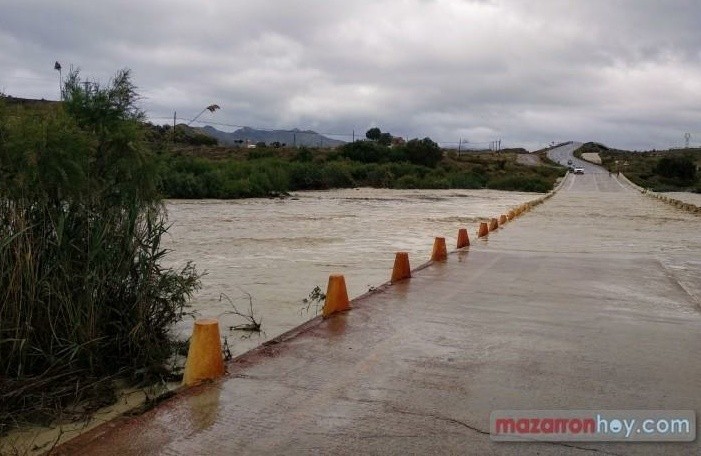 Aviso amarillo por fuertes lluvias y tormentas en Mazarrón 