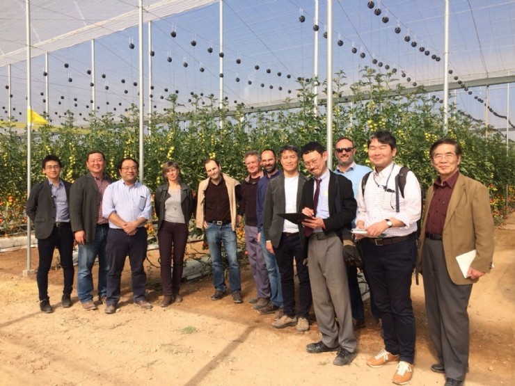 Varias empresas de Mazarrón muestran su tecnología de invernaderos a una delegación japonesa
